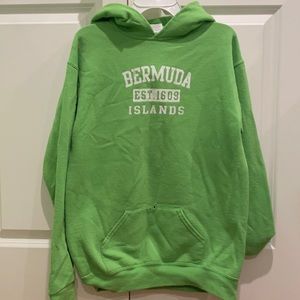 Green Bermuda Hoodie Sweatshirt
